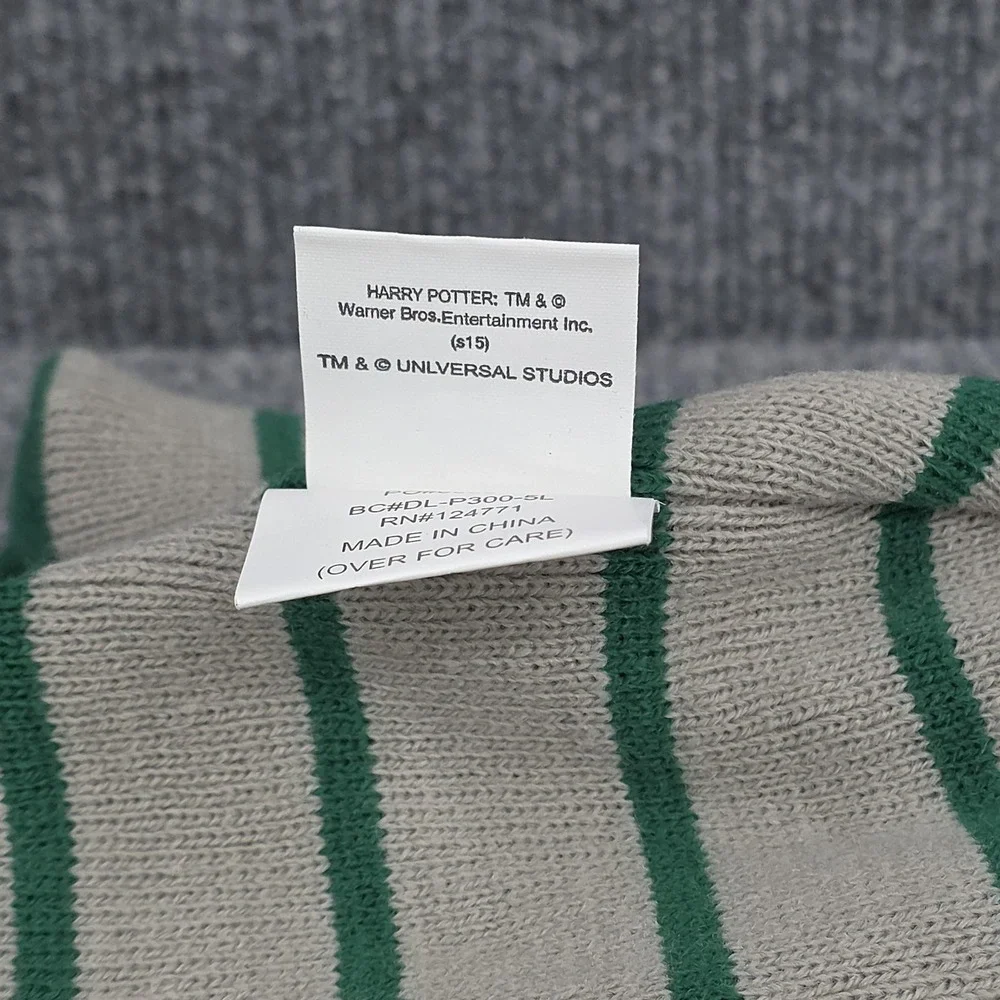 Harry Potter Slytherin Beanie Hat Reversible Green‎ Knit One Size Mens Hogwarts